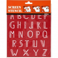 Screen Stencil Alfabetet