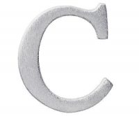 Aluminiumbokstav - Bokstaven C