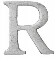 Aluminiumbokstav - Bokstaven R